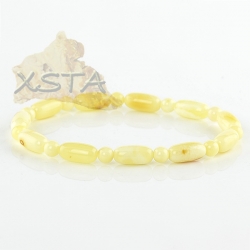Matt opaque color amber bracelet